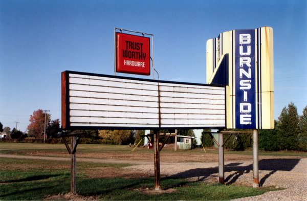Burnside Drive-In Theatre - Burnside Marquee Courtesy Greg (newer photo)